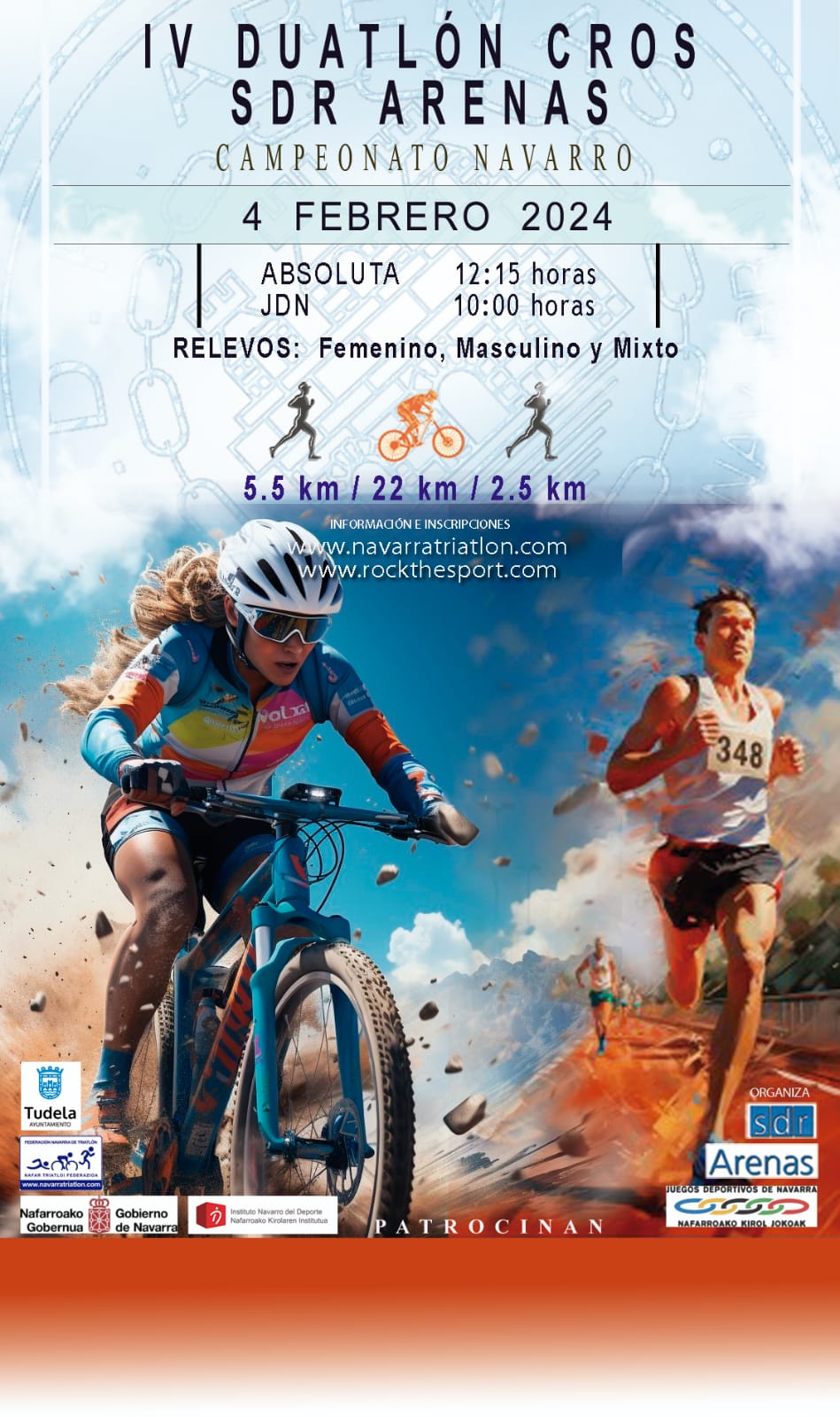 El Duatl&oacute;n Cros de Tudela se aplaza al 29 de septiembre